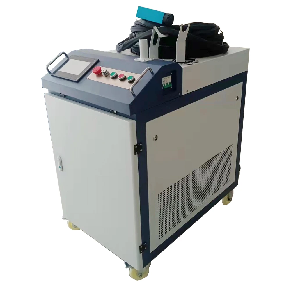 Easy Operation 1500W 2000W 3000W Small Portable Metal Las er Cleaner Rust Removal Fiber Las er Cleaning Machine
