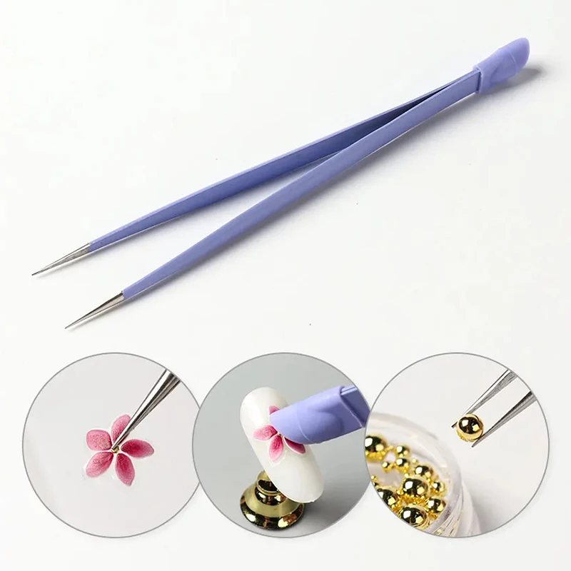 Pinzas de doble cabeza nuevas, con cabeza de silicona, herramienta para cortar uñas, para cintas y cristales 2