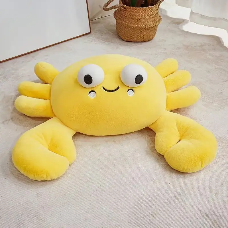 18/28/50cm Simulation Crab Doll Stuffed Plush Toy Handmade Doll Cartoon Anime Cute Pillow Children's Birthday Gift Fun Doll