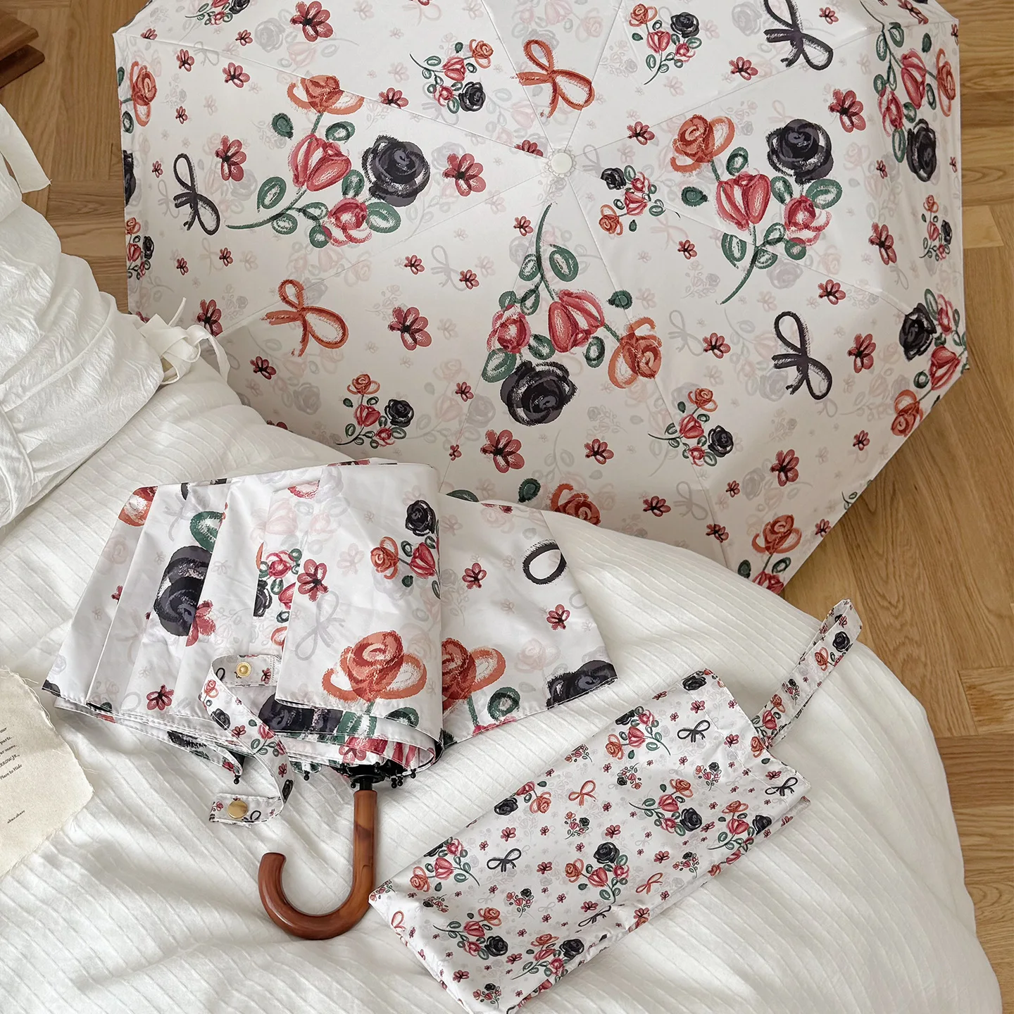 Payung Lipat Manual Motif Fash - Women'S Fashion Umbrella ulasan dan harga