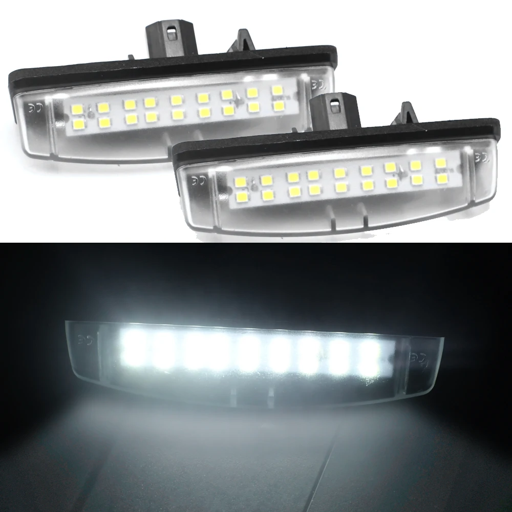 2Pcs For Toyota Camry Aurion Avensis Verso Echo 4D Prius Car LED License Plate Light Assembly Canbus No Error Lamp Accessories