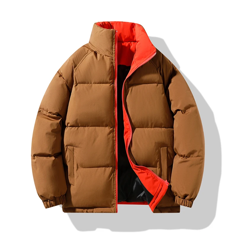 

Winter Thickened Warm Cotton Jackets for Men Casual Stand Collar Windproof Male Overcoat High Quality Korean Fashion Men Parkas