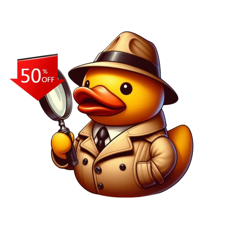 Rubber Duck Sticker Detective Private Eye Investigation Police Sleuth Car Decoration Accessories Stickers