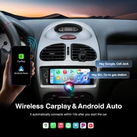 Autoradio AINAVI 1 DIN Carplay sans fil Android Auto Lecteur multimédia universel MP5 pour voiture Écran IPS HD 6,36 pouces Type-C BT 5.0 1DIN 3