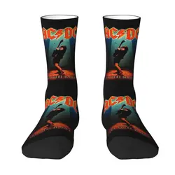 Fashion Vintage Rock AC DC Socks Women Men Warm 3D Print Heavy Metal Music Band Sports Football Socks