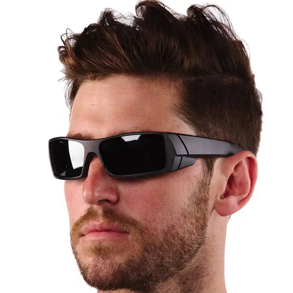 Polarisierte Brille mit quadratischem Rahmen, UV400-Vollrahmen zum Radfahren/Angeln, Outdoor-Sport-Sonnenbrille, kratzfeste Gläser