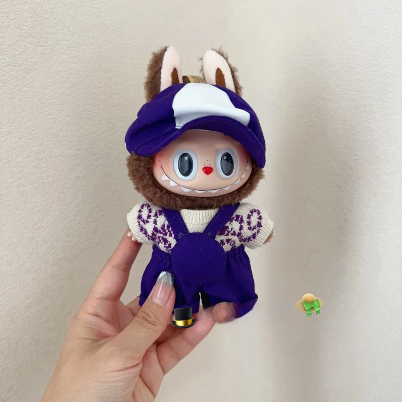 Only Clothes 17cm Labubu Clothes Milan Fashion Week Set Zimomo Mokoko Doll Outfit Replacement Accessries Kids Toy Gifts