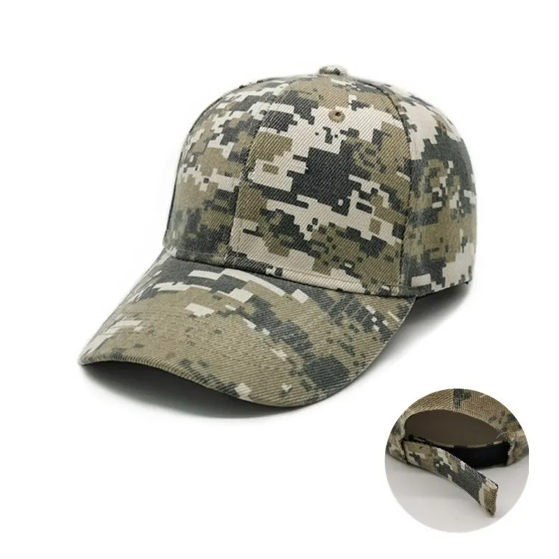 Outdoor Sports Korean Version Hat Men\'S Tactical Foreign Trade Cap, Cap, Women\'S Camouflage Baseball Cap, Solid Color Sunscreen