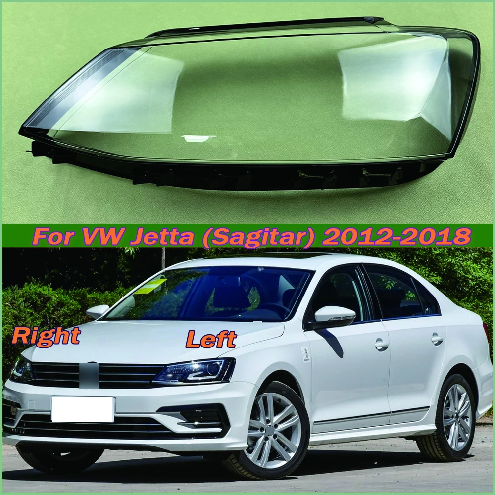 

For VW Jetta (Sagitar) 2012-2018 Headlight Shell Headlamp Transparent Lampshade Cover Lens Plexiglass Auto Replacement Parts