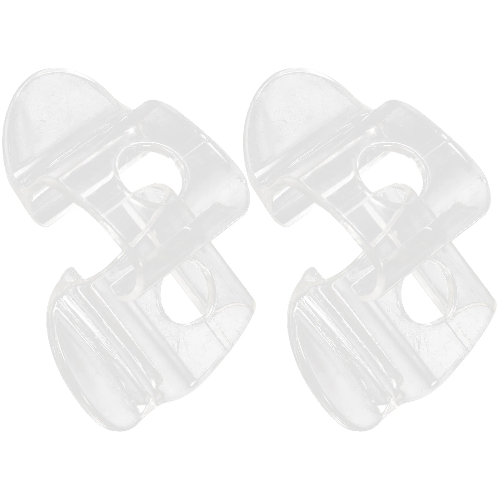 4 Pcs Venetian Blind Clip Roller Clips Transparent Curtain Handles Cordless Shade Wireless Plastic Parts Baby Shades