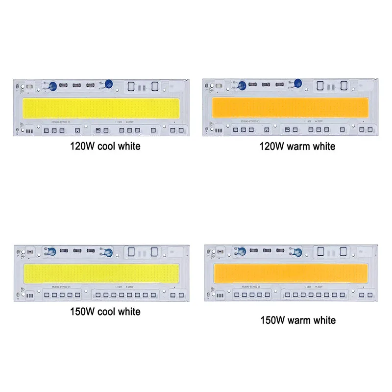 5pcs/lot Intelligent IC LED COB Chip Lamp 30W 50W 70W 100W 120W 150W AC110V 220V Smart IC Fit For DIY LED Flood Light