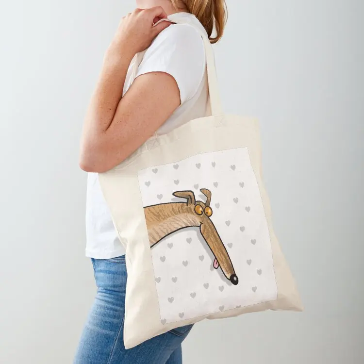 

Brindle Derp Tote Bag Women's shopper bag sacs de shopping Custom bag reusable grocery bags