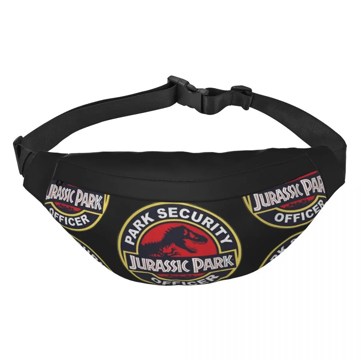 

Jurassic park carpet park security officer Unisex Waist Bag Multifunction Sling Crossbody Bags Chest Bags Short Trip Waist Pack