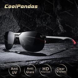 Top Brand Design Upgrade Rimless Photochromic Sunglasses Men Polarized Driving Sun Glasses Aluminum Anti-Glare heren zonnebril