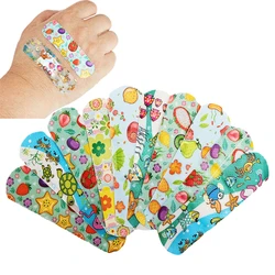 100pcs Cartoon Pattern Waterproof Hemostasis Adhesive Bandages Wound Plaster First Aid Emergency Kit Band Aid Stickers for Kids