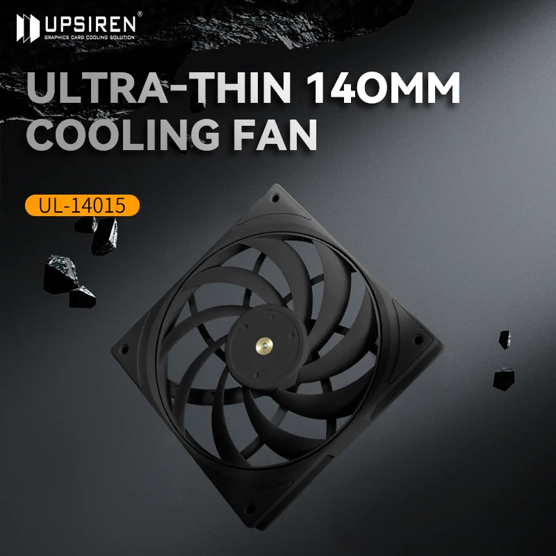 UPSIREN UL-14015 140MM PWM thin pc case cooling fan double ball bearings 2000 RPM quiet powerful desktop computer cooling fans