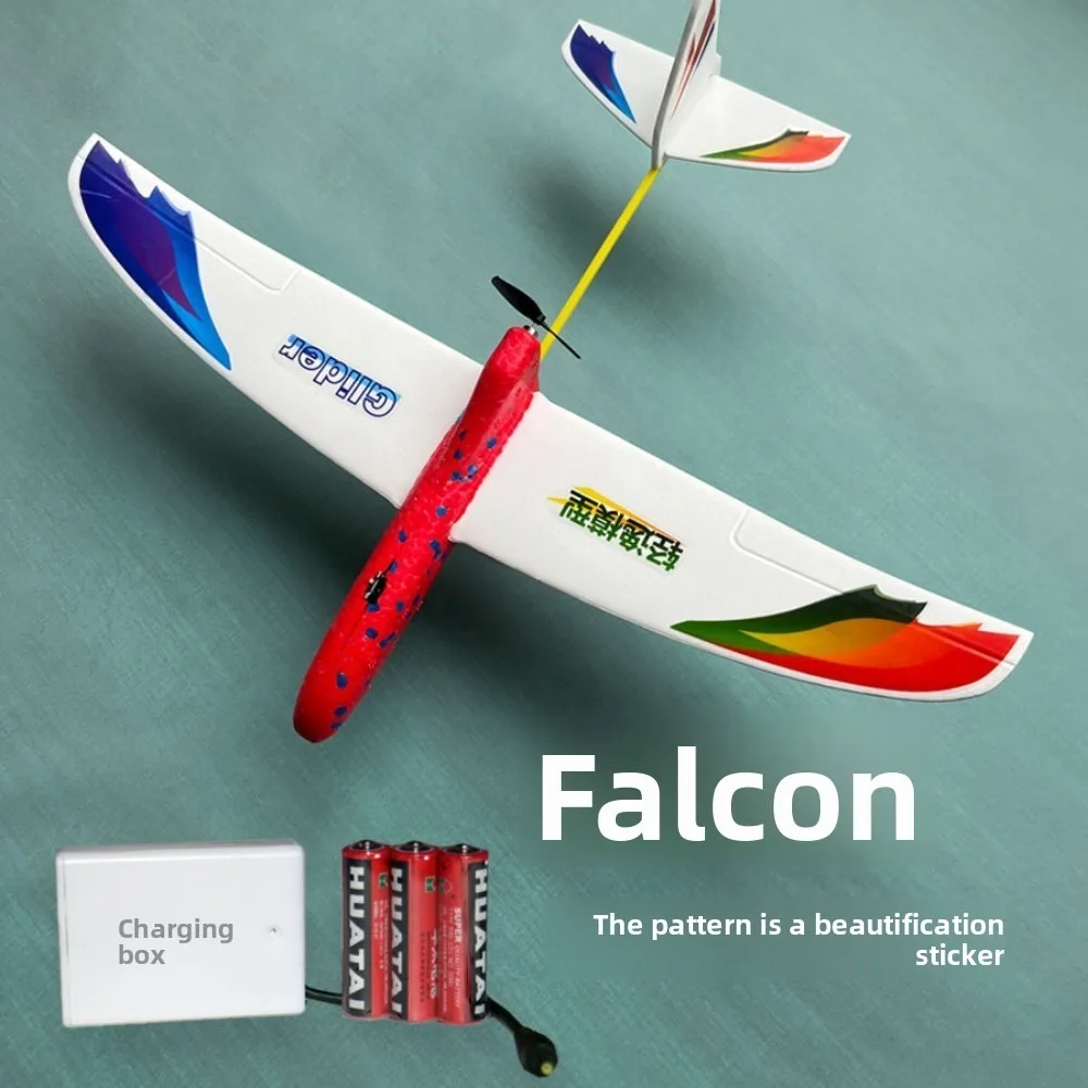 

Легкий самолет-игрушка из пенополипропилена с двойными крыльями, красно-синий, из EPP, высококачественный электрический самолет для ручного запуска