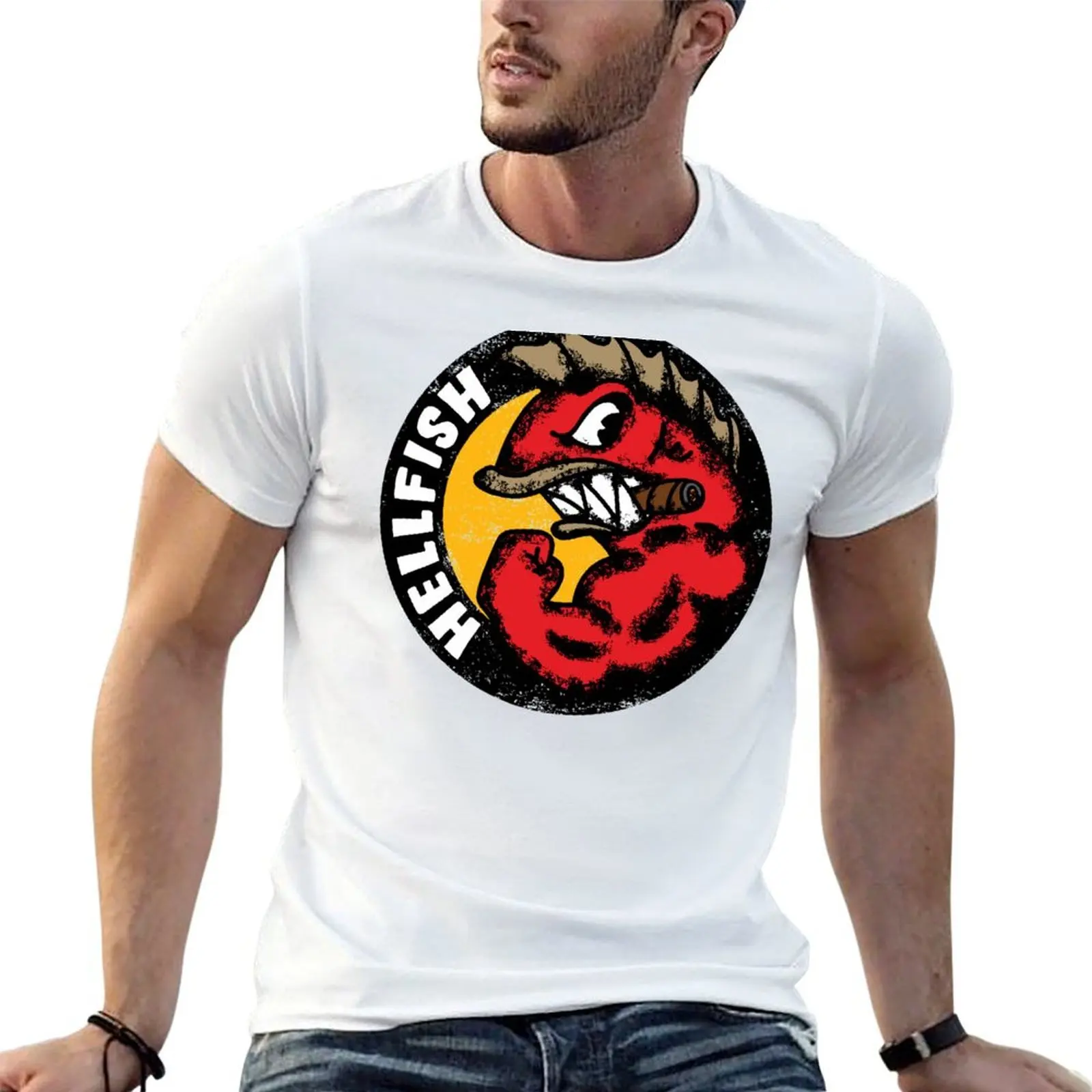 

man man t - shirt DS cotton for '19 custom T-Shirt shirt shirt t print t HELLFISH