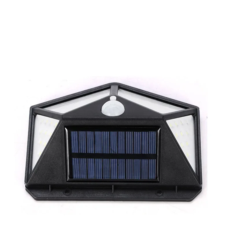 Newest Outdoor Solar Lights 100LED 3 Modes Solar Wall Lamp with Motion Sensor Absorb Sunlight Street Light for Garden Pool Decor