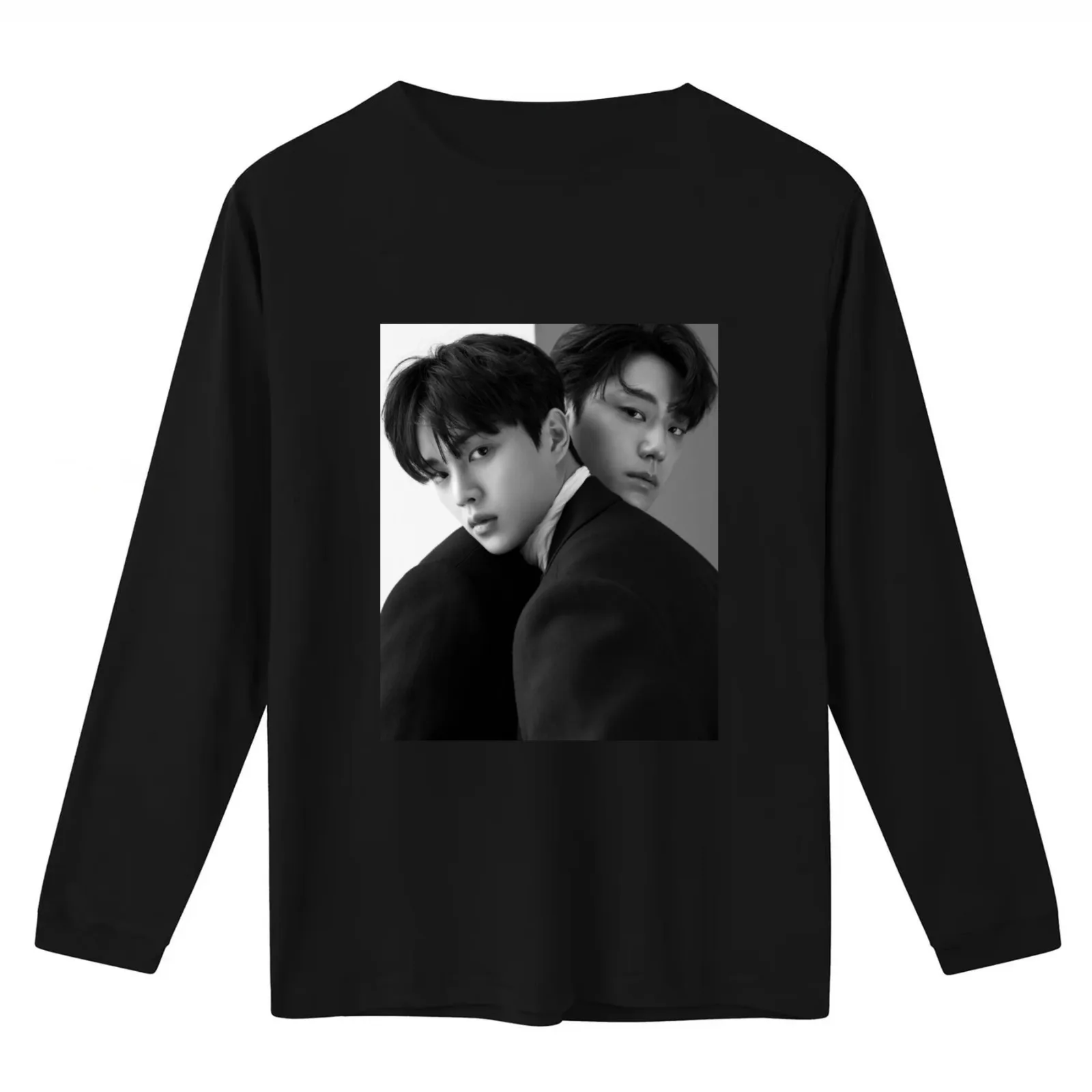 song kang and lee do hyun model T-Shirt Summer Casual Cotton Tee Oversized Streetwear Tops Vintage Graphic Print 100% Cotton