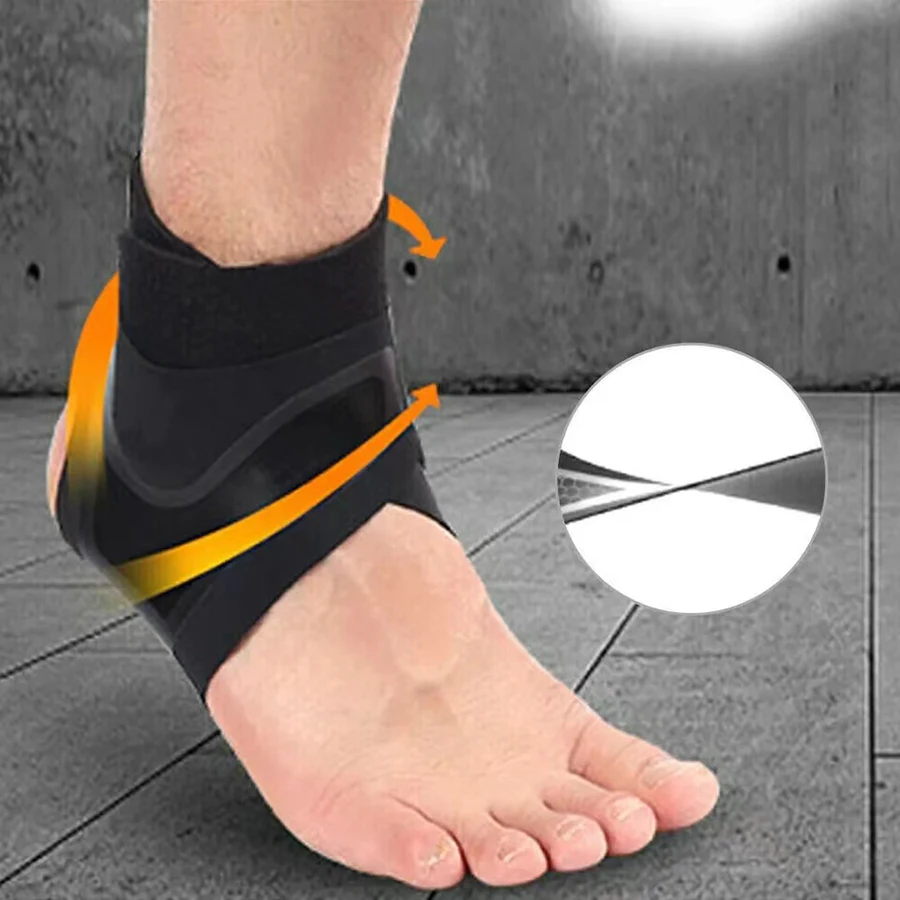 1 Stück Knöchelstütze mit Kompressionsbandage, Elastische Plantarfasziitis-Schmerzlinderung Fußbandage Schutzwickel Sportsocken