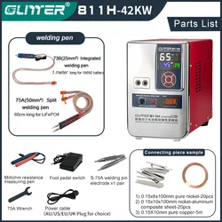 Prismatic battery spot welder Glitter 811H copper aluminum nickel battery welding machine  42KW