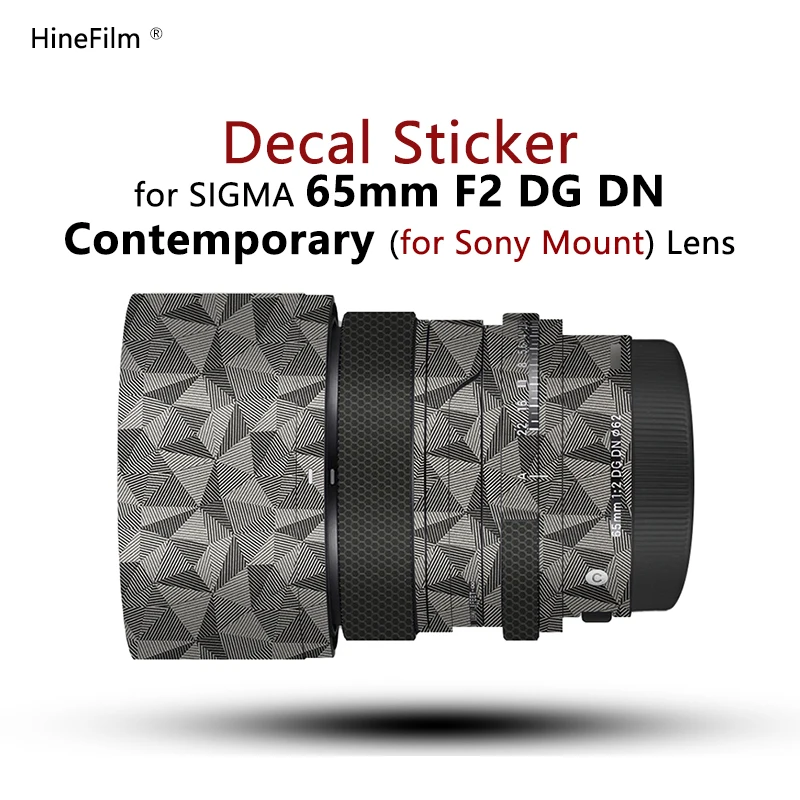 Sigma 65 F2 for Sony Lens Sticker Protective Skin For Sigma 65mm F2 DG DN Contemporary Lens Protector Cover Sticker 65F2 Skin