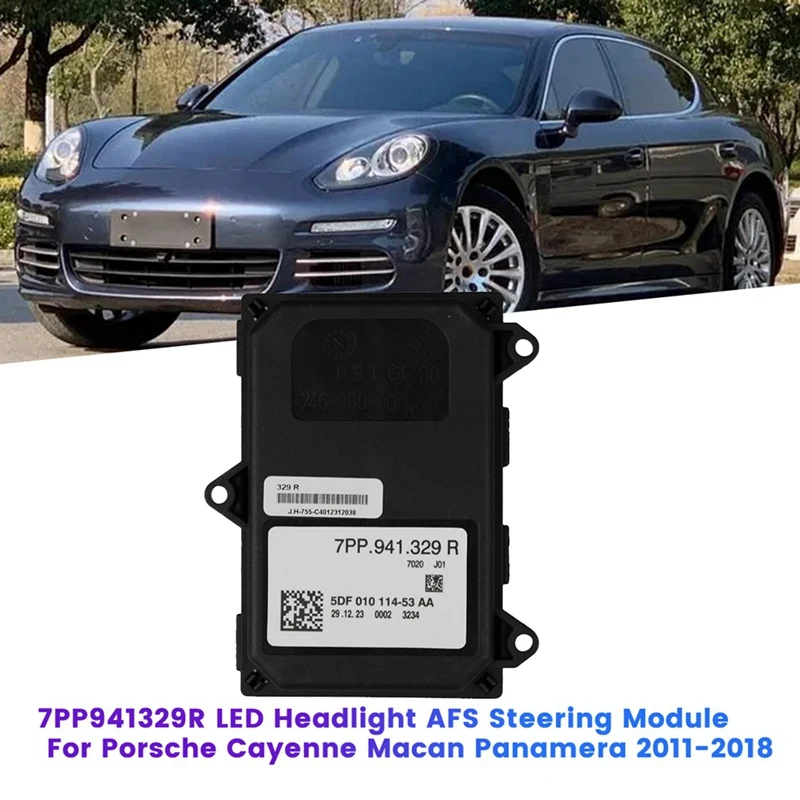 

7PP941329R LED Headlight AFS Steering Module For Porsche Cayenne Macan Panamera 2011-2018 Ballast Follower Controller Parts