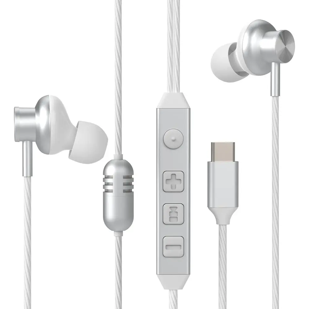 

3-Year Warranty High-Fidelity Sound Card Earbuds with 5.1 Audio, Low-Latency Gaming, and KTV Vocal Enhancement - White