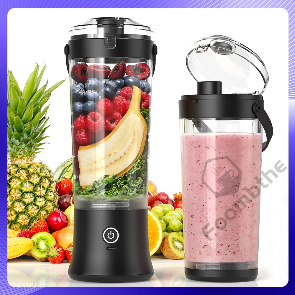 Foombthe liquidificador portátil espremedor elétrico 500ml misturadores de frutas usb recarregável smoothie mini liquidificador multifuncional fabricante de suco