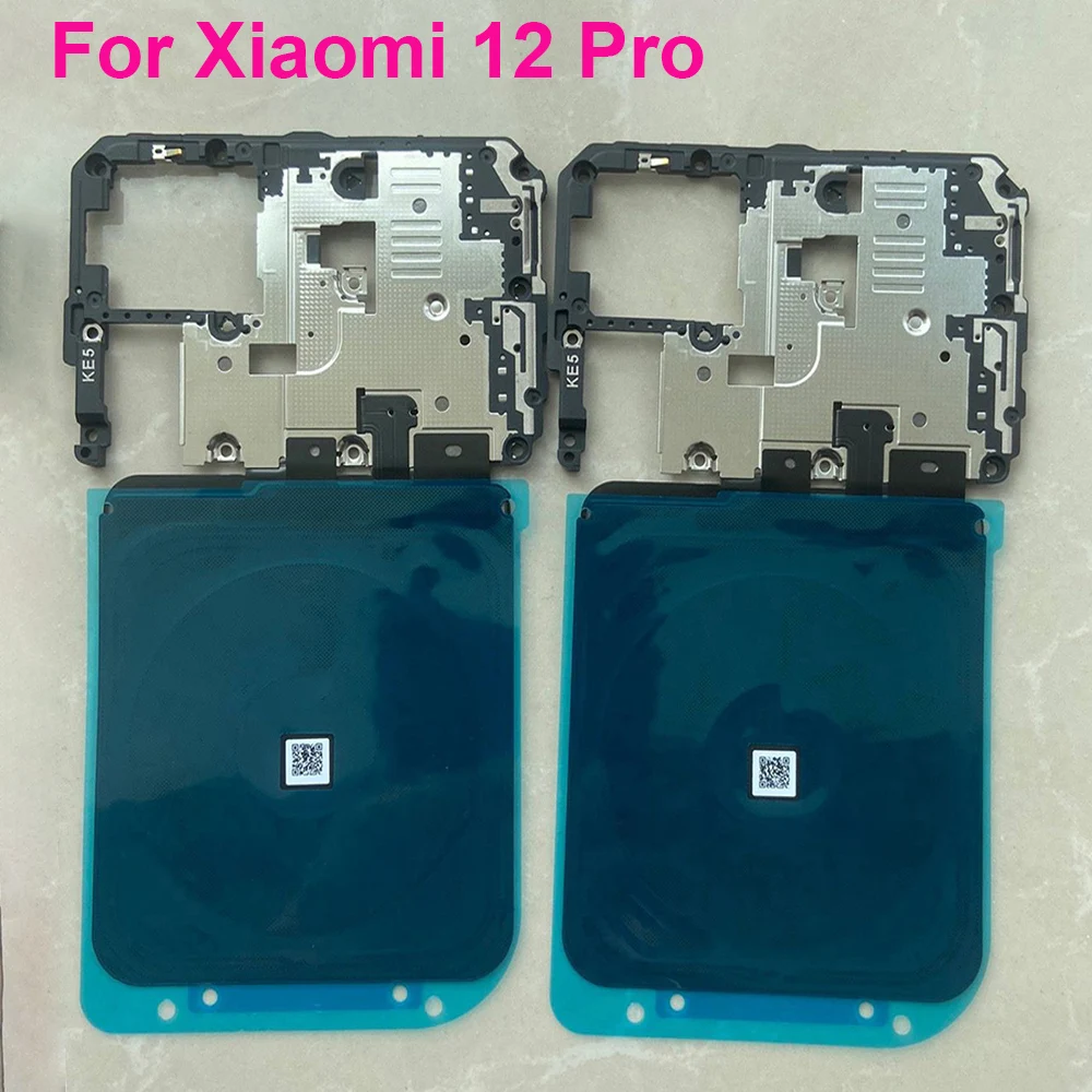 

original For Xiaomi 12 Pro Back Frame shell case cover on Motherboard + wifi + NFC antenna + graphite Heat Sink sticker mi12 pro