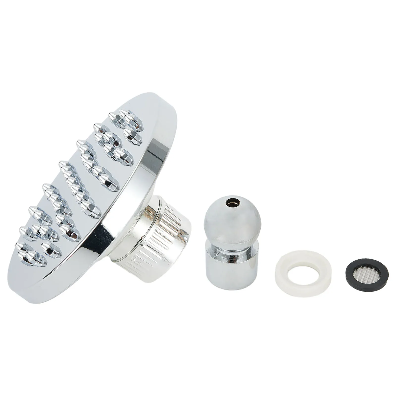 ABS Material, Comfortable Shower Experience, 4 Inch Shower Top Spray Head, Silver Color, Internal Thread Installation