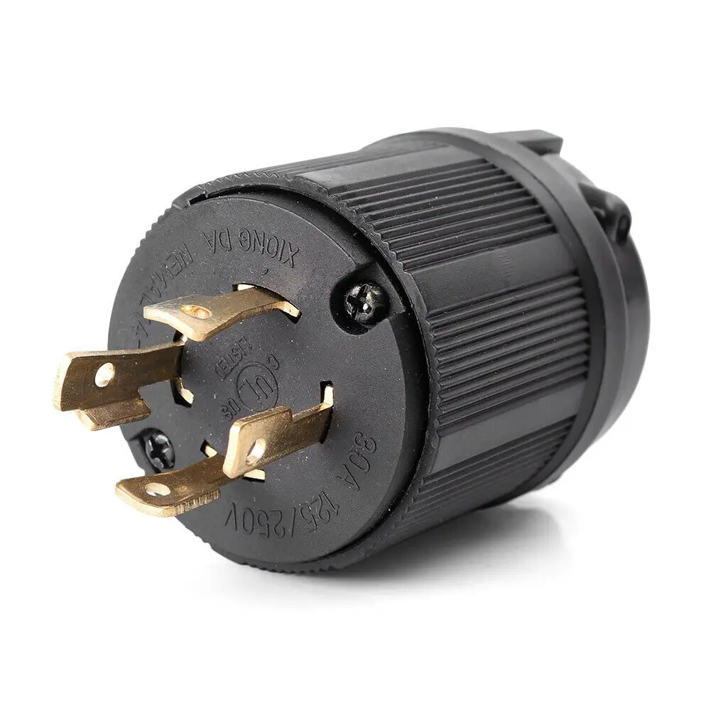 قوة لقفل موصل لـ NEMA L14 30P للمولدات واللحام للاستخدام الصناعي الحالي 30A عند 125/250 فولت #1
