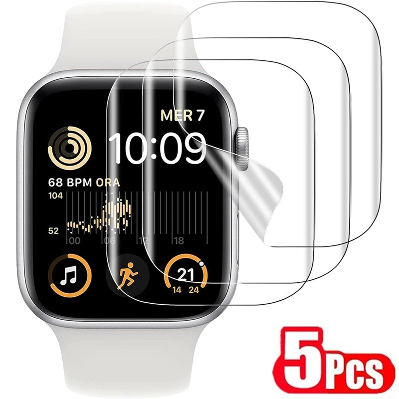 

5PCS Hydrogel Film for Apple Watch 4 5 6 SE 40MM 44MM 42 38MM Screen Protector Apple Watch Ultra 49MM 7 8 9 41MM 45MM 10 42/46MM