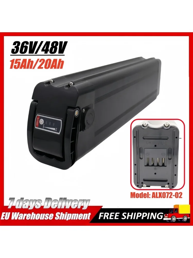 48V 36V 20Ah 15Ah Akku 18650 Lithium-Akku mit integriertem BMS für Silverfish 250W-750W Bafang Motor Kit mit Ladegerät