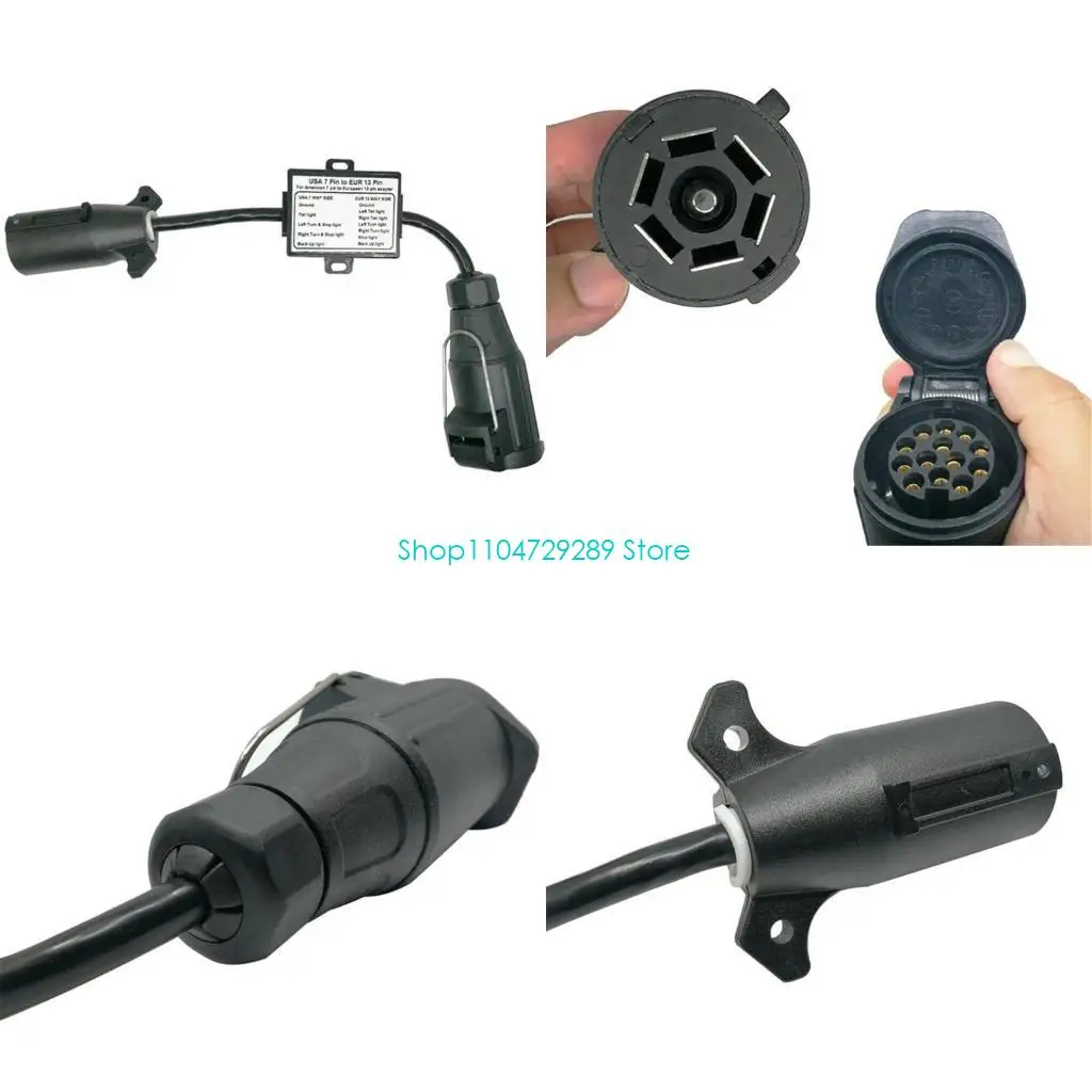 

D8ke погодного устойчивости от 7 кондиционеров до 13 контактных прицепа Адаптер проводки для передачи сигнала