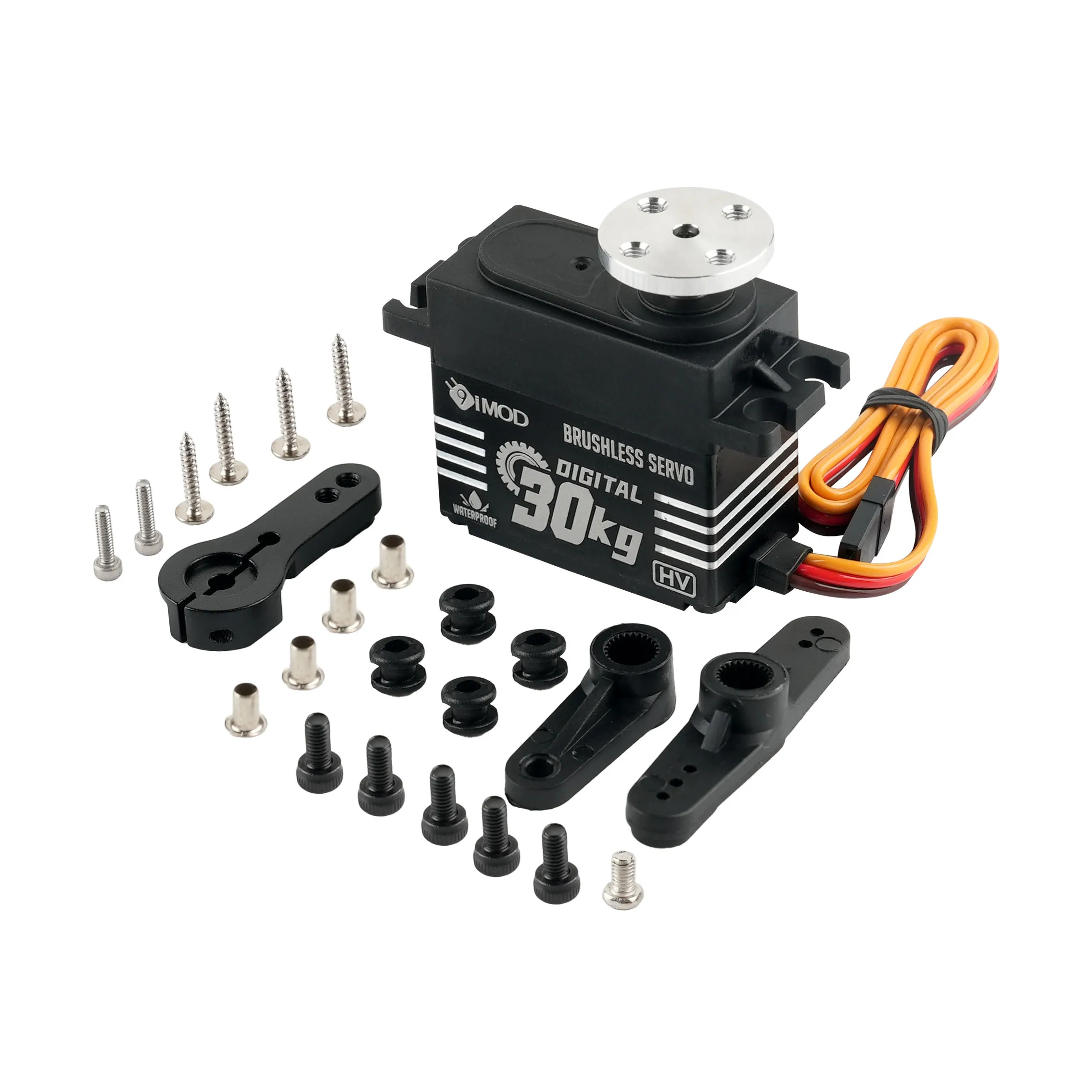 Silnik bezszczotkowy z serwomechanizmem cyfrowym 30KG BLS-HV30 Metal Gear High Torque 180 ° /270 °   Części serw do samochodów RC i robotów z regulacją kąta