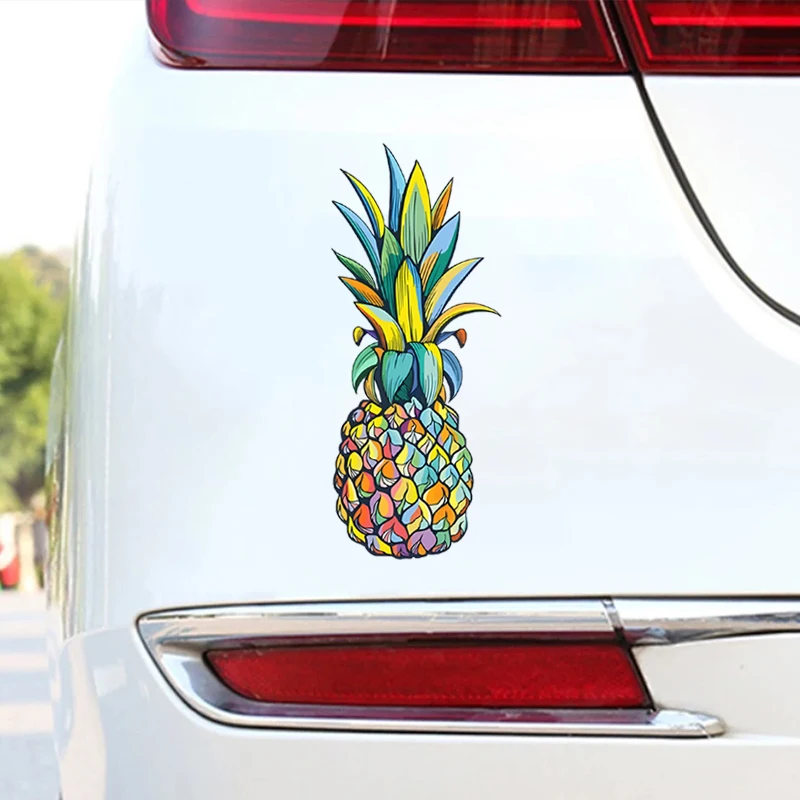 

Colorful Pineapple, Multicolor Graphic Funny Car Sticker For Laptop, Bottle, Car, Truck, Motorcycle Decal
