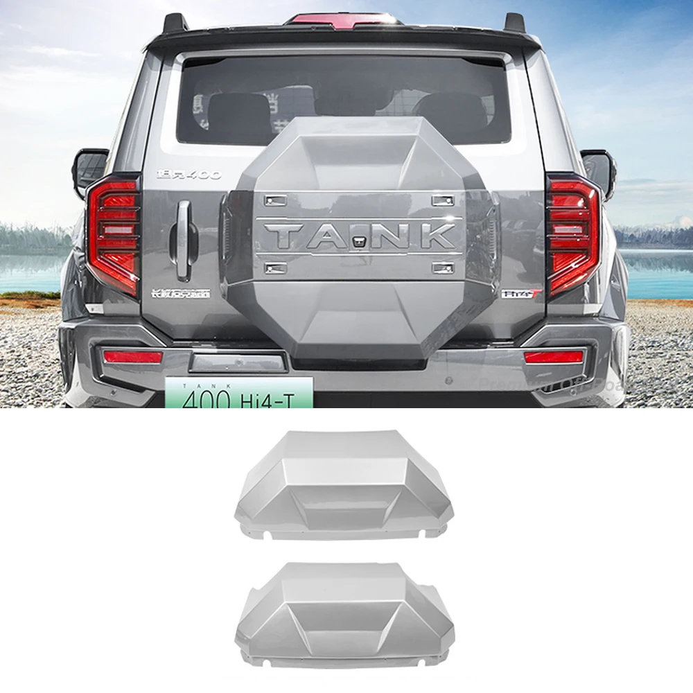 For 2023-2025 Tank 400 hi4t Spare Tire Cover Armor Full Protection Case for Tires with LED Flow Light Special Accessory