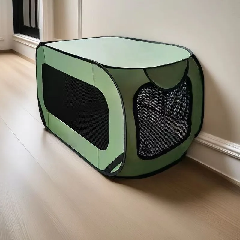 

Foldable Portable Pet Cage Durable Oxford Fabric Scratch Resistant Dog House Outdoor Car Travel Pet Bed