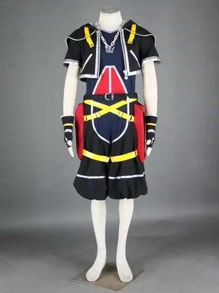 Anime Kingdom Hearts Cosplay- Kingdom Hearts 2 Sora przebranie na karnawał z naszyjnikiem 11