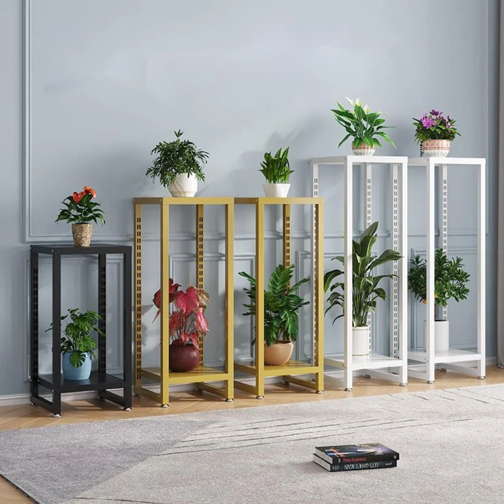 

Simple Modern Plant Shelves Stable Bearing Flower Stand Rack For Plants Adjustable Stable Durable Floor Flower Shelf