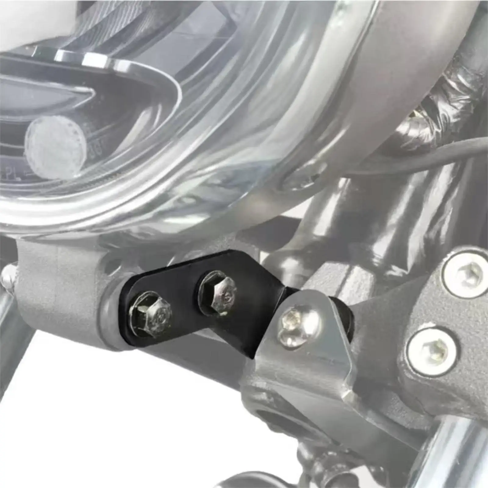 Sturdy Black Headlight Bracket Motorcycle Front Mount Accessories Heavy Duty for Honda CB350 2020 2025 Elegant Modification