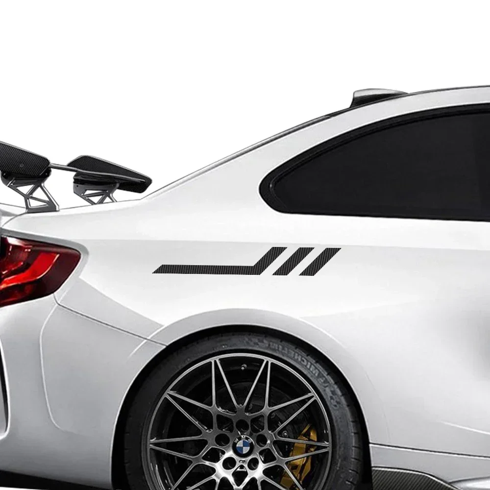 2Pc Racing Speed Line Graphic Vinyl Car Sticker Auto Decal For Sport Car Fender Body Exterior Decoration Accessory