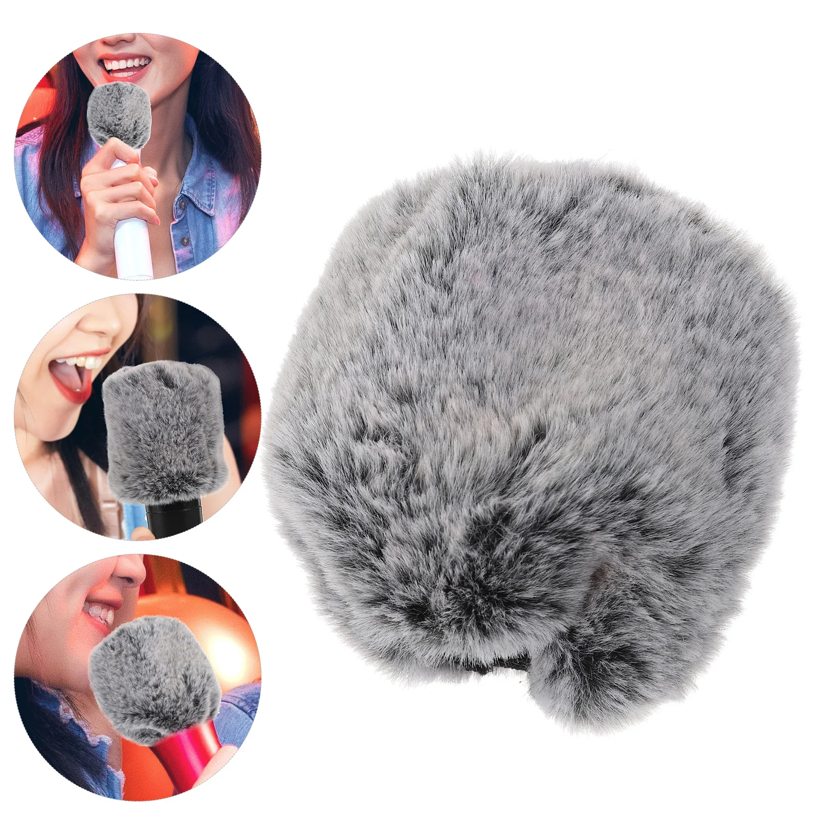 

Microphone Wind Cover Furry Windscreen For Outdoor Recording Compatible With Mk4 Mic Shield Windproof Muff