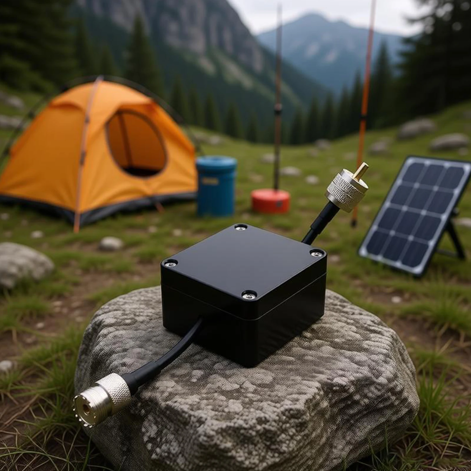 1.8-30MHz Shortwave Choke Magnetic Rings 1:1 Current Balun Common Mode Choke RF Noise Filter for Ham Radio Antenna Communication