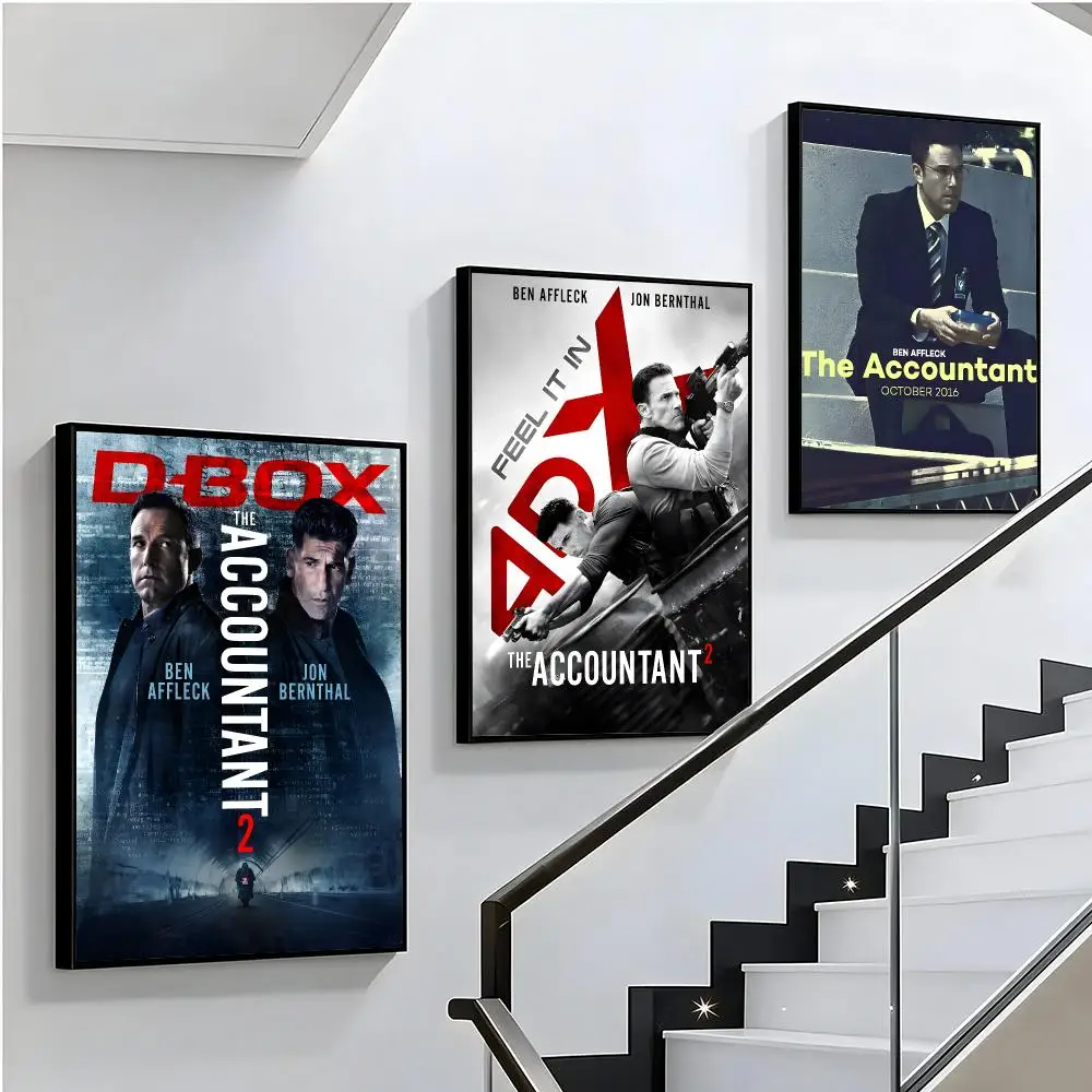 movie The Accountant Poster HD Sophisticated Modern Aesthetic Wall Art For Living Room Bedroom Office Cafe Decor Gift