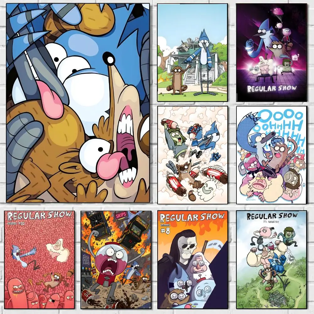 R-Regular Cartoon Show Poster HD Art Sticky Wall Waterproof Home Bedroom Bar Aesthetic Decoration Perfect Room Decor