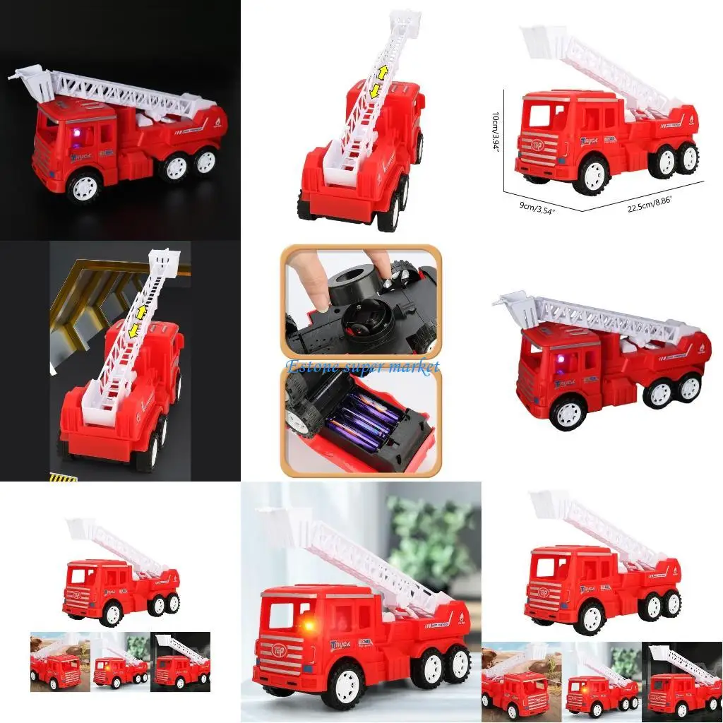 

090B Truck Electric Universal Truck Toy with Music LED Lighting Children Toy Boys Girls Christmas Gifts