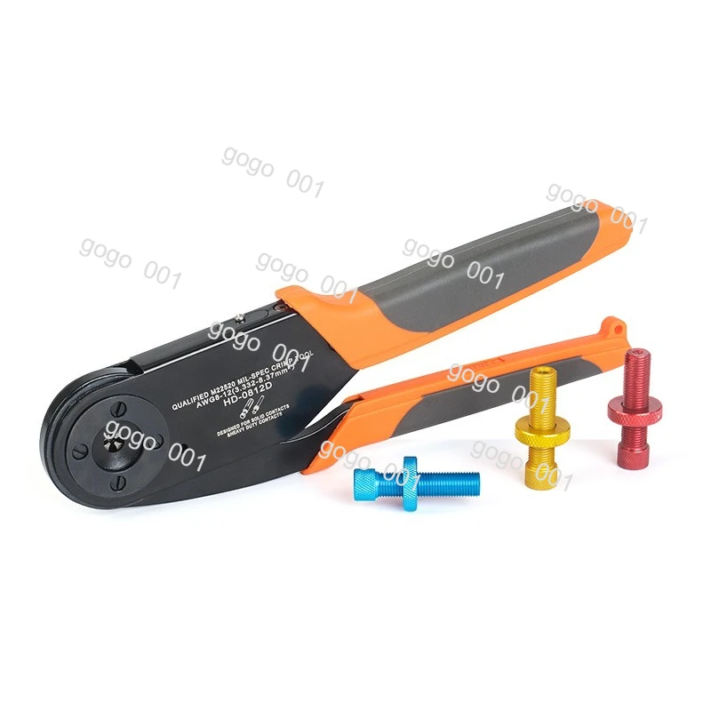 Aviation Terminal Crimp Tool, for HD2612D W2 Plug & M22520/1-01 Contacts, Durable Precision Crimping Pliers